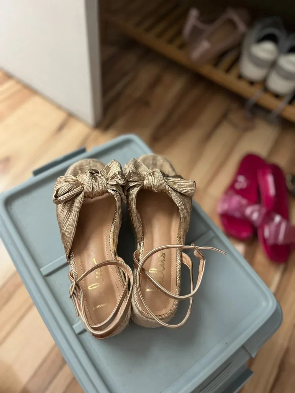 Lulus Rayanna Rose Gold Espadrille Platform Sandals